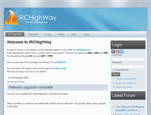 Tablet Screenshot of irchighway.net